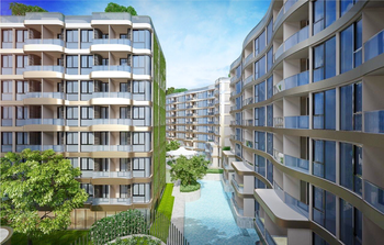 1 ห้องนอน คอนโดมิเนี่ยม in Albar Peninsula นาจอมเทียน C008754