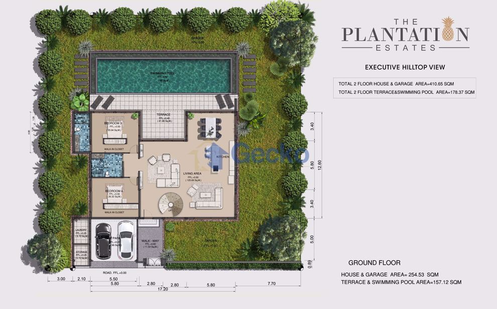 5 ห้องนอน บ้าน in เดอะ แพลนเทชั่น เอสเตท  พัทยาตะวันออก H008429 (Photo 2)