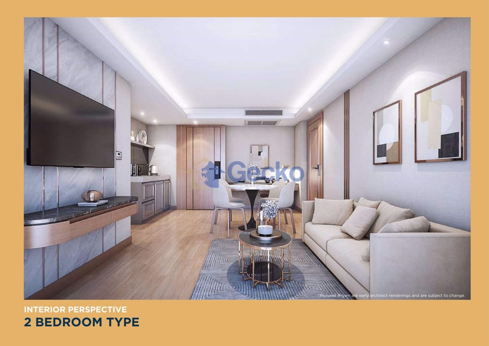 2 ห้องนอน คอนโดมิเนี่ยม in Wyndham Jomtien จอมเทียน C010784 (Photo 1)
