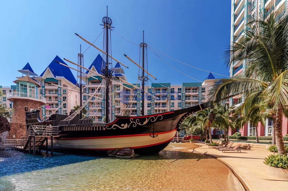 1 ห้องนอน คอนโดมิเนี่ยม in Grande Caribbean Condo Resort จอมเทียน C011214 (Photo 2)