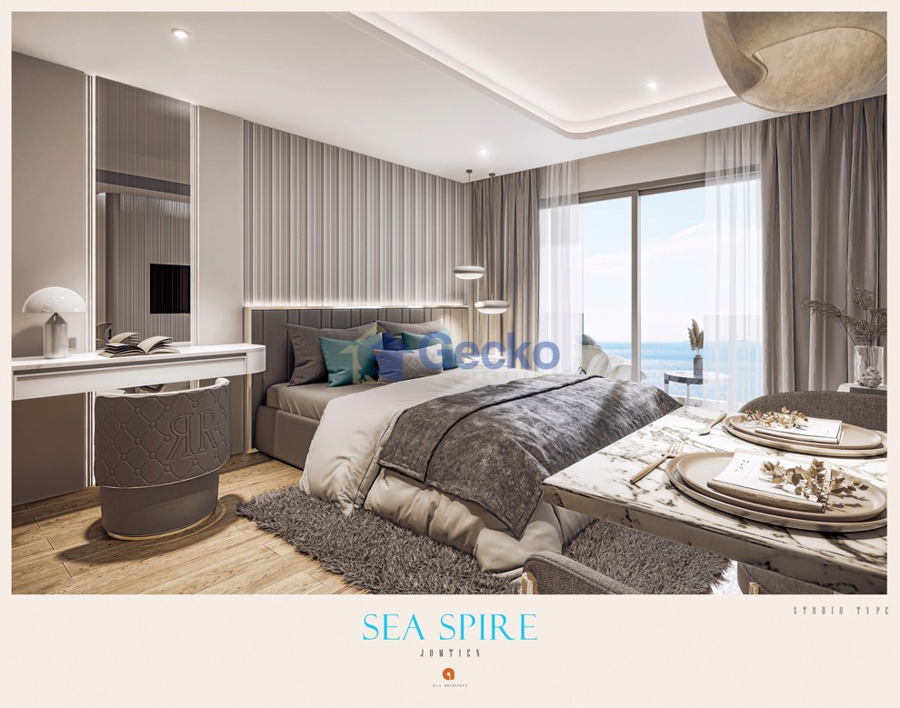 สตูดิโอ คอนโดมิเนี่ยม in Seaspire Jomtien จอมเทียน C012105 (Photo 1)
