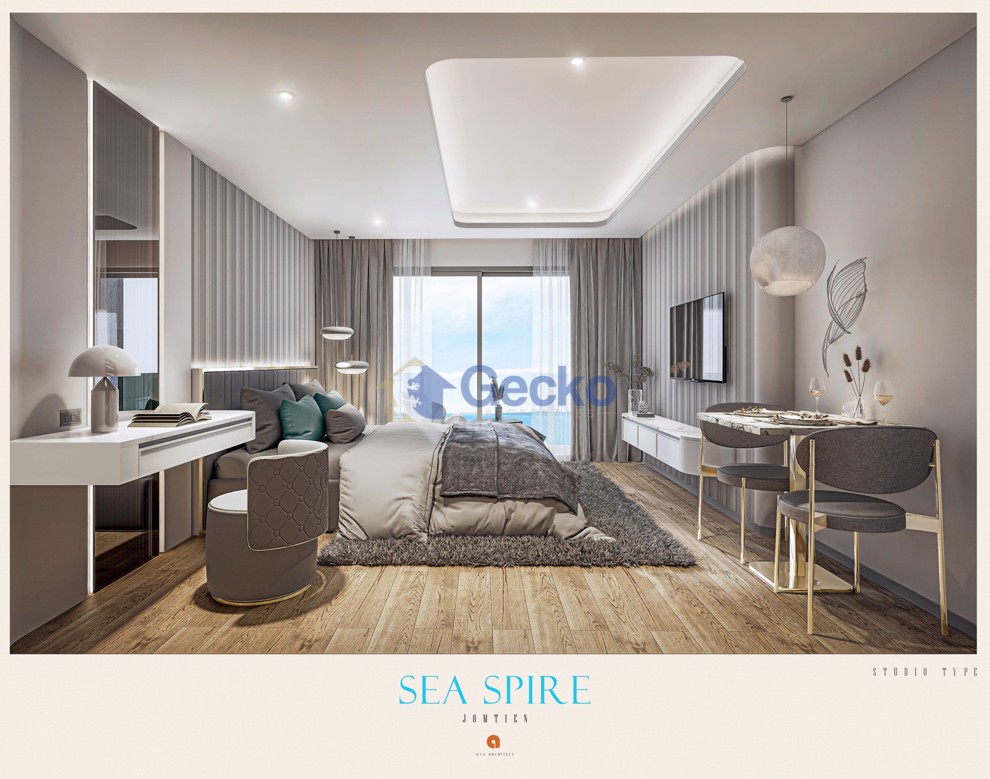 สตูดิโอ คอนโดมิเนี่ยม in Seaspire Jomtien จอมเทียน C012105 (Photo 2)