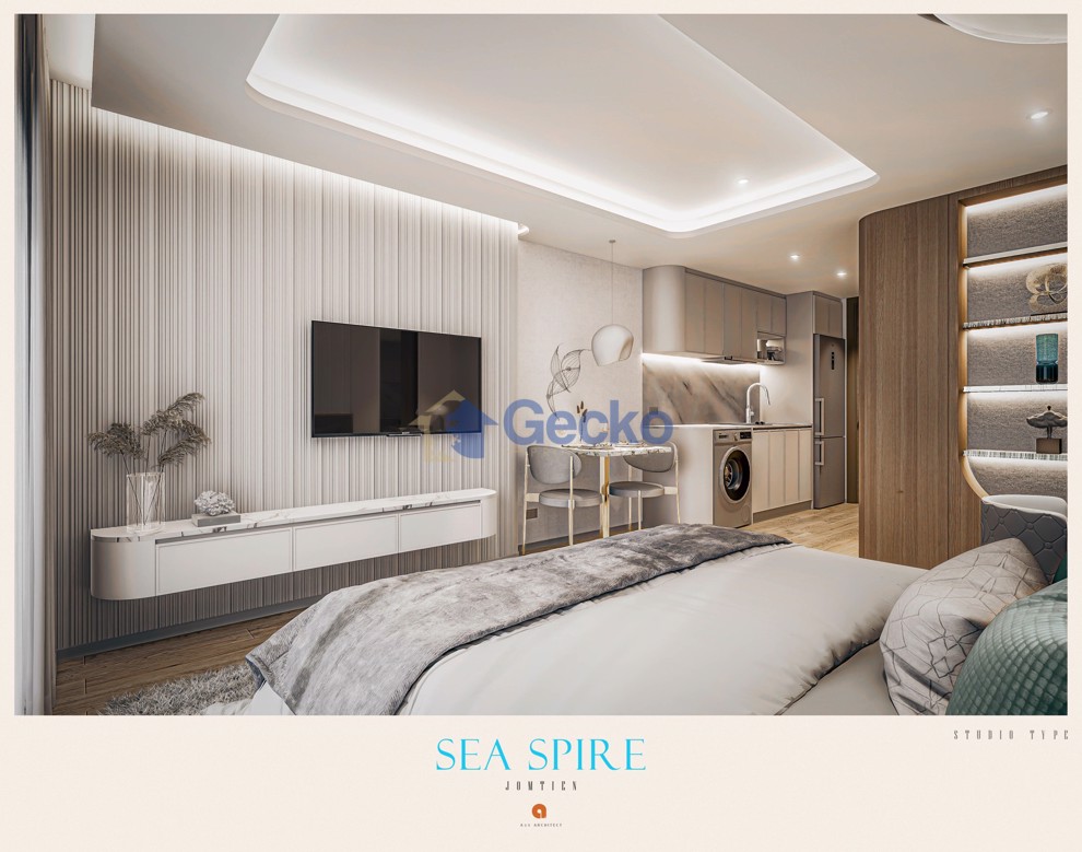 สตูดิโอ คอนโดมิเนี่ยม in Seaspire Jomtien จอมเทียน C012105 (Photo 3)