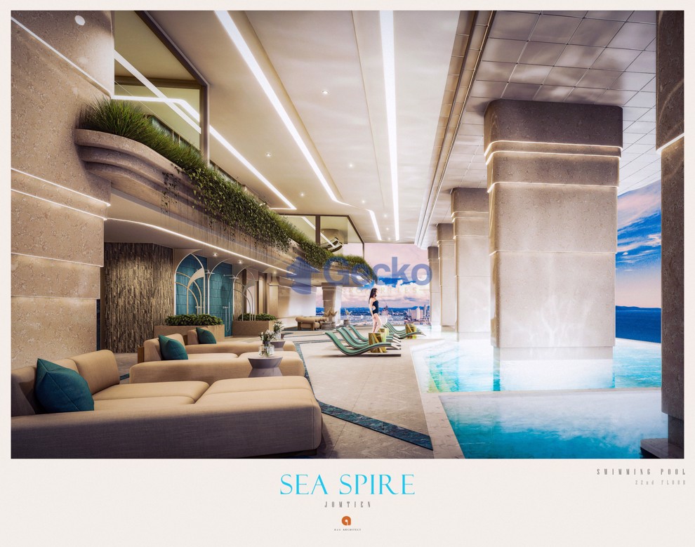 2 ห้องนอน คอนโดมิเนี่ยม in Seaspire Jomtien จอมเทียน C012108 (Photo 1)
